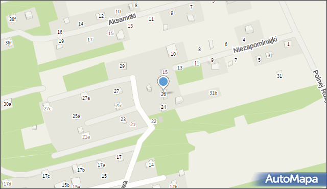 Łacha, Piaskowa, 26, mapa Łacha