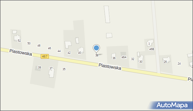 Ląd, Piastowska, 38, mapa Ląd