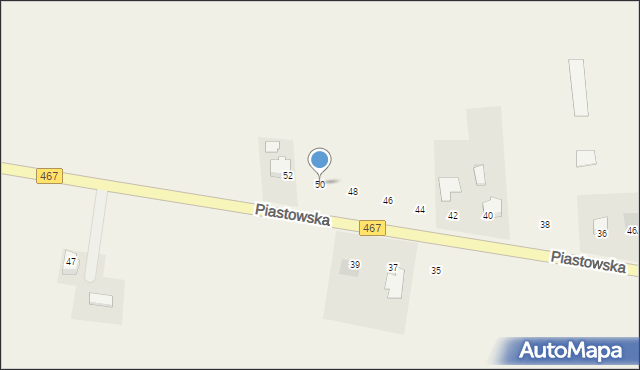 Ląd, Piastowska, 50, mapa Ląd