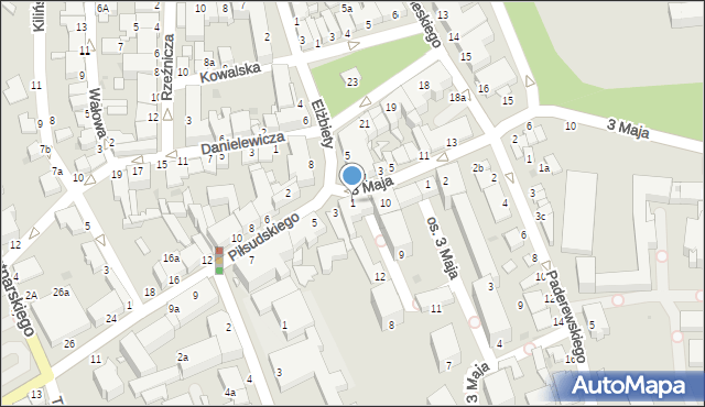 Łańcut, Piłsudskiego Józefa, marsz., 1, mapa Łańcut