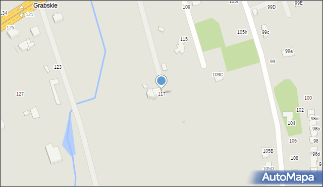 Łańcut, Piłsudskiego Józefa, marsz., 117, mapa Łańcut