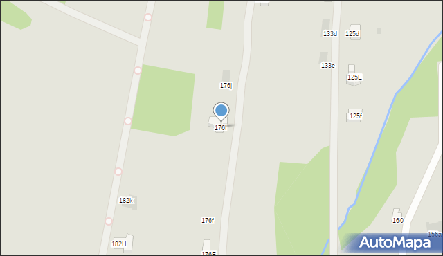 Łańcut, Piłsudskiego Józefa, marsz., 176I, mapa Łańcut