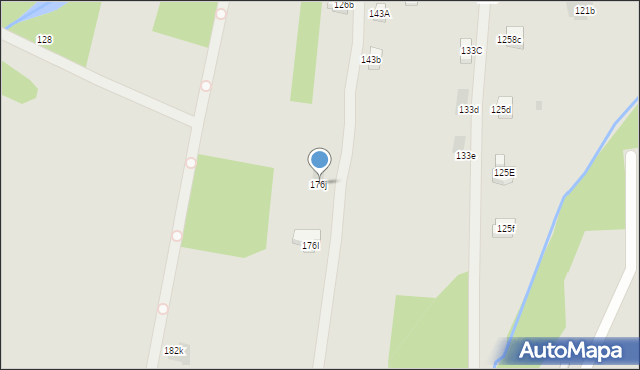 Łańcut, Piłsudskiego Józefa, marsz., 176j, mapa Łańcut