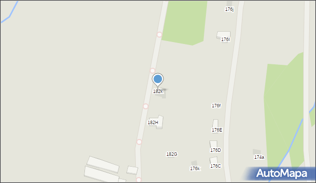 Łańcut, Piłsudskiego Józefa, marsz., 182k, mapa Łańcut