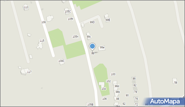 Łańcut, Piłsudskiego Józefa, marsz., 99, mapa Łańcut
