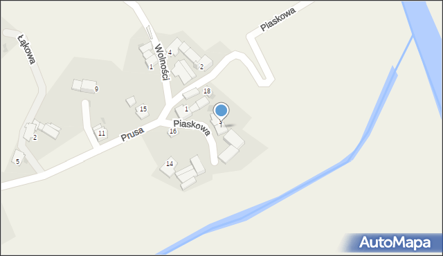 Landzmierz, Piaskowa, 5, mapa Landzmierz