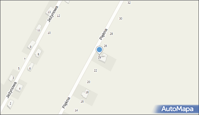 Laszczki, Piękna, 24, mapa Laszczki