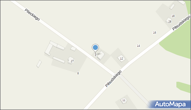 Łazy, Pileckiego Witolda, rtm., 2, mapa Łazy