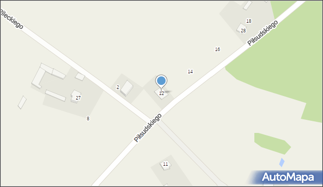 Łazy, Piłsudskiego Józefa, marsz., 12, mapa Łazy
