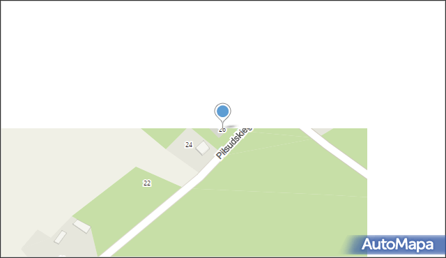 Łazy, Piłsudskiego Józefa, marsz., 26, mapa Łazy
