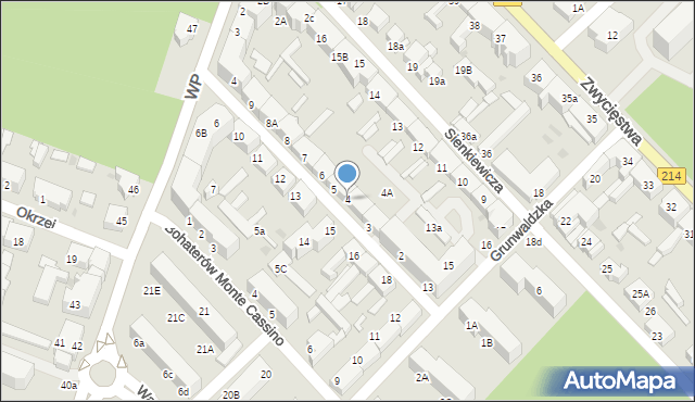 Lębork, Pileckiego Witolda, rtm., 4, mapa Lębork