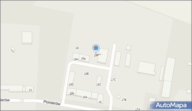 Lębork, Pionierów, 19F, mapa Lębork