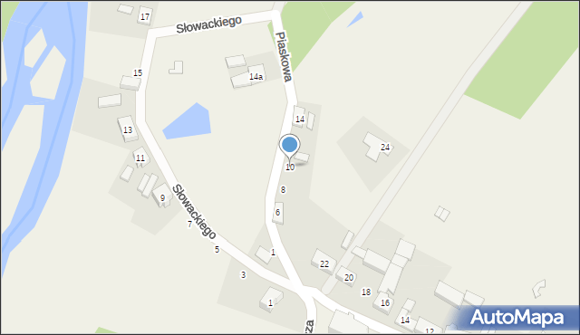 Lędyczek, Piaskowa, 10, mapa Lędyczek