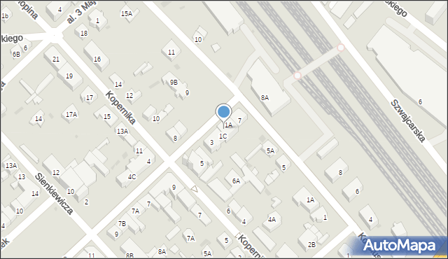 Legionowo, Piłsudskiego Józefa, marsz., 1B, mapa Legionowo