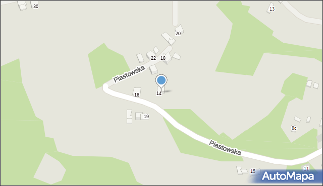 Limanowa, Piastowska, 18A, mapa Limanowa