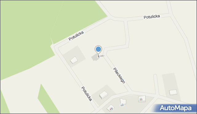 Lipusz, Pileckiego Witolda, rtm., 5, mapa Lipusz