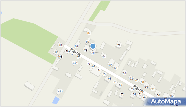 Łobaczew Mały, Piękna, 76, mapa Łobaczew Mały