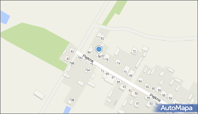 Łobaczew Mały, Piękna, 78, mapa Łobaczew Mały