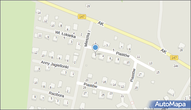 Łobez, Piastów, 2, mapa Łobez