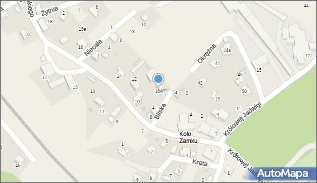 Łodygowice, Piłsudskiego Józefa, marsz., 10A, mapa Łodygowice