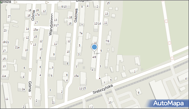 Łódź, Pietrusińskiego Jana, 8, mapa Łodzi