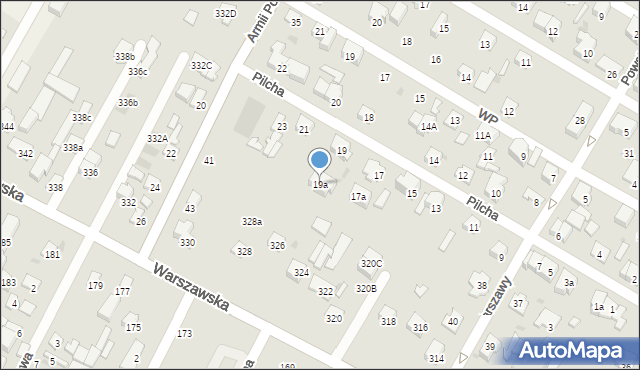 Łomianki, Pilcha-Doliny Adolfa, mjr., 19a, mapa Łomianki