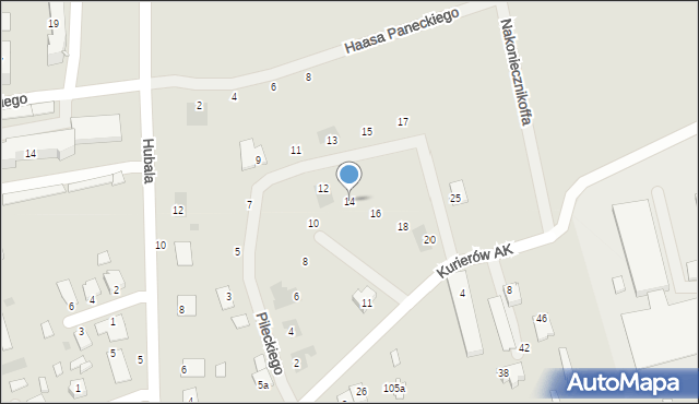 Lubaczów, Pileckiego Witolda, rtm., 14, mapa Lubaczów