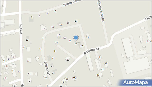 Lubaczów, Pileckiego Witolda, rtm., 18, mapa Lubaczów