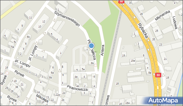 Lubań, Piramowicza Grzegorza, 6, mapa Lubań