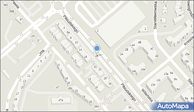 Lubin, Piłsudskiego Józefa, marsz., 18i, mapa Lubin