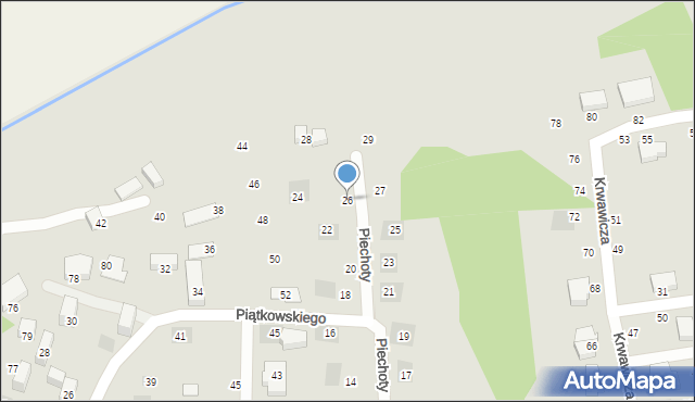 Lublin, Piechoty Józefa, 26, mapa Lublina