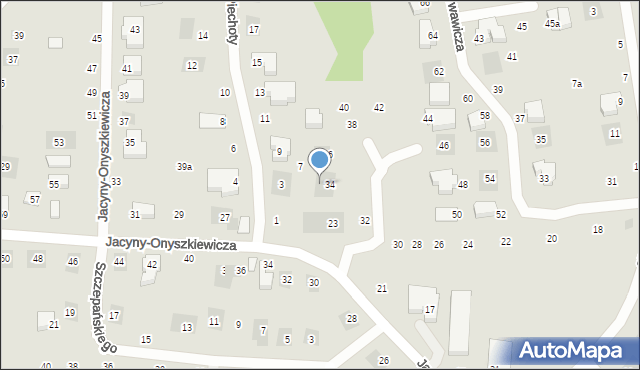 Lublin, Piechoty Józefa, 5, mapa Lublina