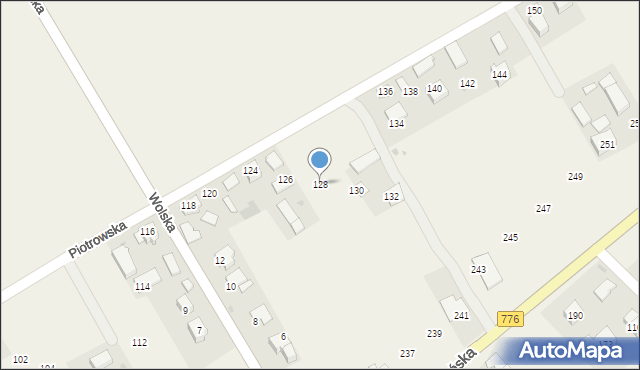 Luborzyca, Piotrowska, 128, mapa Luborzyca