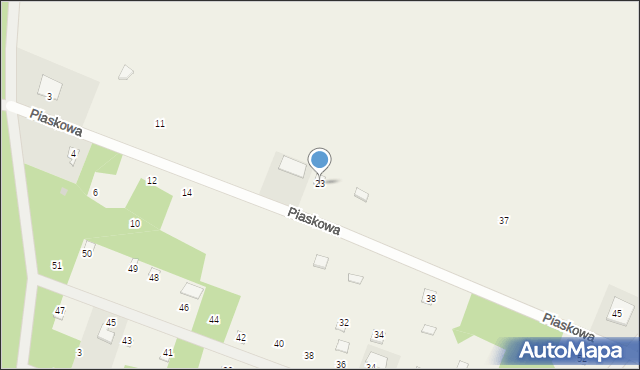 Ludowinka, Piaskowa, 23, mapa Ludowinka