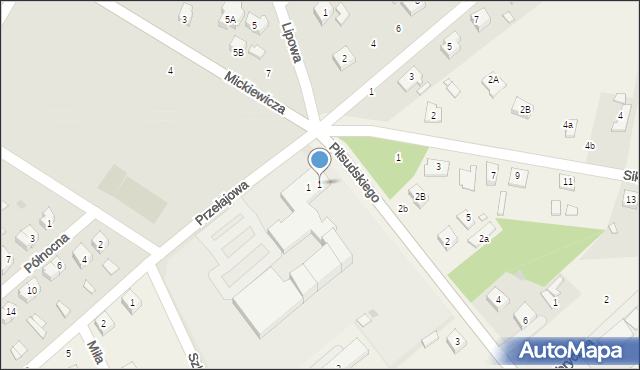 Lutomiersk, Piłsudskiego Józefa, marsz., 1, mapa Lutomiersk