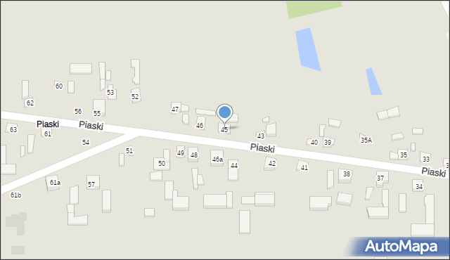 Lututów, Piaski, 45, mapa Lututów