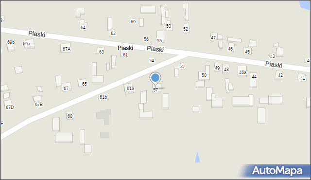 Lututów, Piaski, 57, mapa Lututów