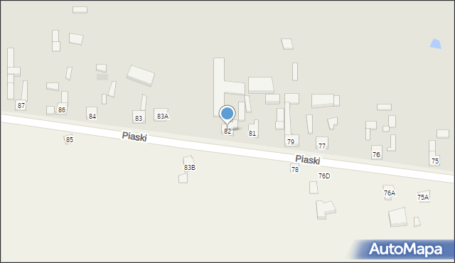 Lututów, Piaski, 82, mapa Lututów