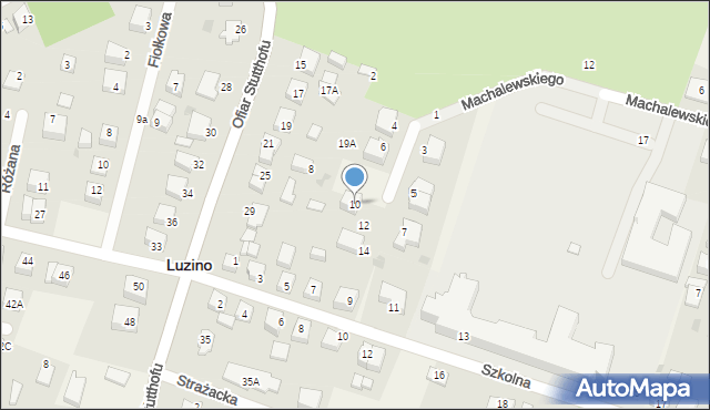 Luzino, Pileckiego Witolda, rtm., 10, mapa Luzino