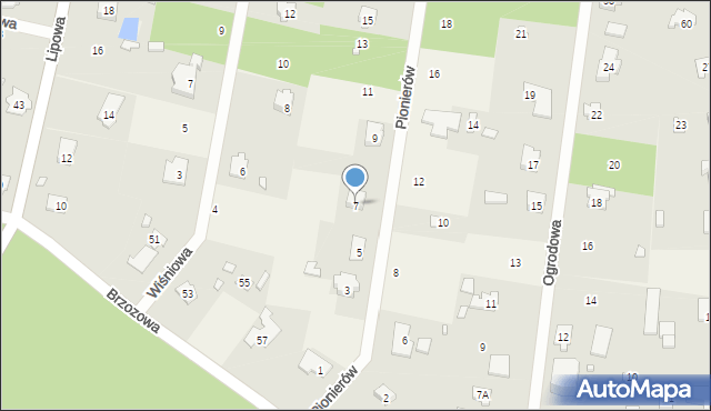 Magdalenka, Pionierów, 7, mapa Magdalenka