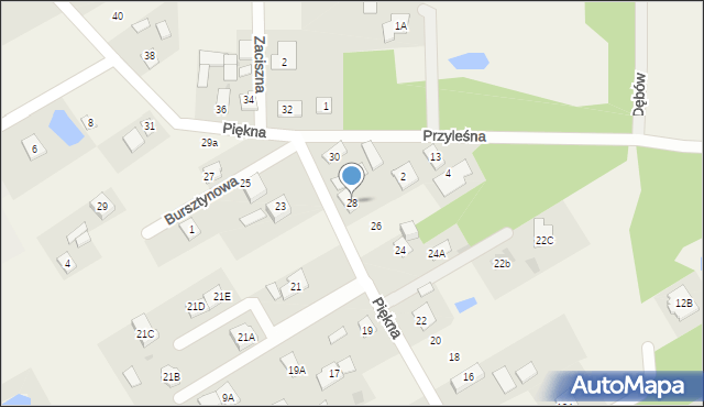 Majdan, Piękna, 28, mapa Majdan