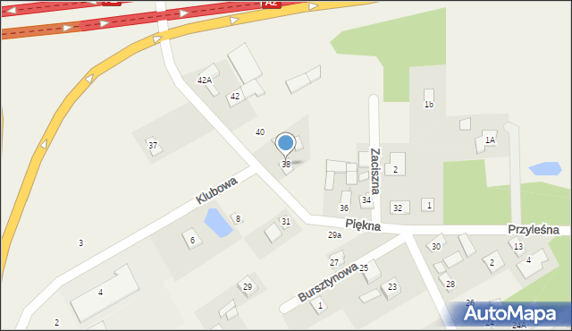 Majdan, Piękna, 38, mapa Majdan