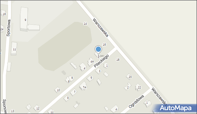 Maków Mazowiecki, Pileckiego Witolda, rtm., 2, mapa Maków Mazowiecki