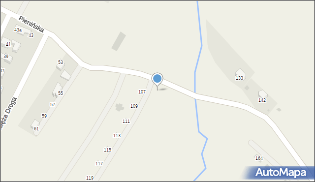 Maniowy, Pienińska, 123, mapa Maniowy