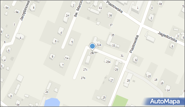 Marcinkowice, Piastowska, 29c, mapa Marcinkowice