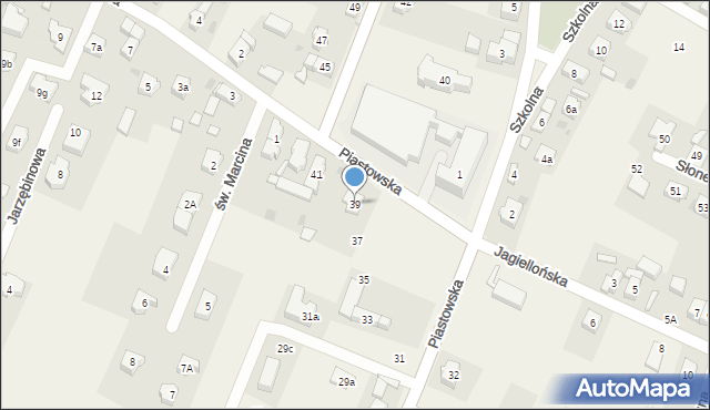 Marcinkowice, Piastowska, 39, mapa Marcinkowice