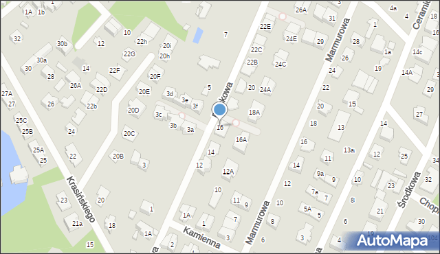 Marki, Piaskowa, 16, mapa Marki