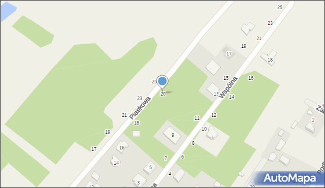 Maszkowice, Piaskowa, 20, mapa Maszkowice