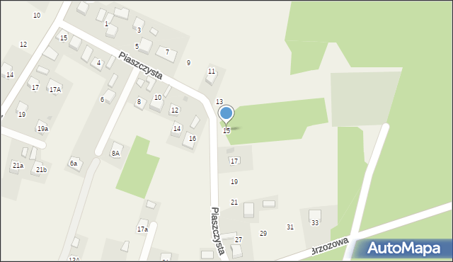 Mętków, Piaszczysta, 15, mapa Mętków