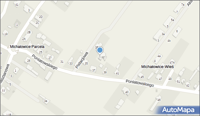 Michałowice-Wieś, Pistacjowa, 2, mapa Michałowice-Wieś